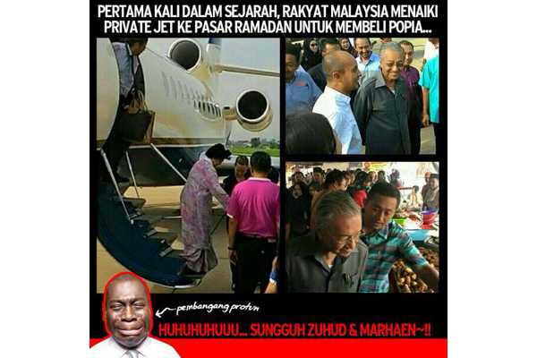 Image result for mahathir guna jet kerajaan melancong